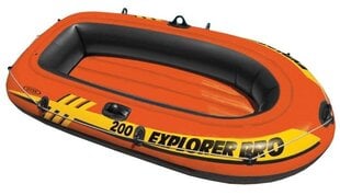 Надувная лодка Explorer Pro 200 Intex (196 x 102 x 33 cм) цена и информация | Лодки и байдарки | 220.lv