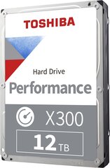 Toshiba HDD X300 3,5" 12TB цена и информация | Внутренние жёсткие диски (HDD, SSD, Hybrid) | 220.lv