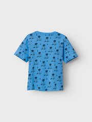 Name It детская футболка 13215475*02, синий/черный 5715368195514 цена и информация | Рубашки для мальчиков | 220.lv