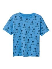 Name It детская футболка 13215475*02, синий/черный 5715368195514 цена и информация | Рубашки для мальчиков | 220.lv