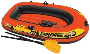 Надувная лодка Explorer 200 Intex (196 x 102 x 33 см) цена и информация | Лодки и байдарки | 220.lv