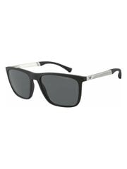 Мужские очки EMPORIO ARMANI Rectangle Rubber Black Grey 500021412 цена и информация | Солнцезащитные очки для мужчин | 220.lv