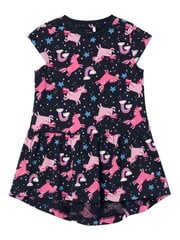Name It детское платье 13215107*01, тёмно-синий /розовый 5715368394610 цена и информация | Платья для девочек | 220.lv