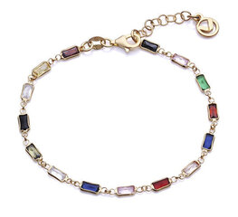 Viceroy Многоцветный позолоченный браслет с цирконами Elegant 1328P100-39 цена и информация | Женские браслеты | 220.lv