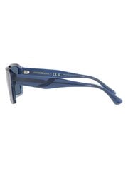 Мужские очки EMPORIO ARMANI Rectangle Shiny Transparent Blue 500021420 цена и информация | Солнцезащитные очки для мужчин | 220.lv