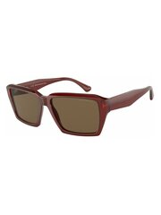 Мужские очки EMPORIO ARMANI Rectangle Shiny Transparent Red Dark Brown 500021421 цена и информация | Солнцезащитные очки для мужчин | 220.lv