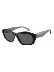 Солнцезащитные очки EMPORIO ARMANI Square Shiny Black Dark Grey 500021422 цена и информация | НАКЛАДКИ НА СОЛНЦЕЗАЩИТНЫЕ ОЧКИ ДЛЯ КОРРЕКТИРУЮЩИХ ОЧКОВ | 220.lv