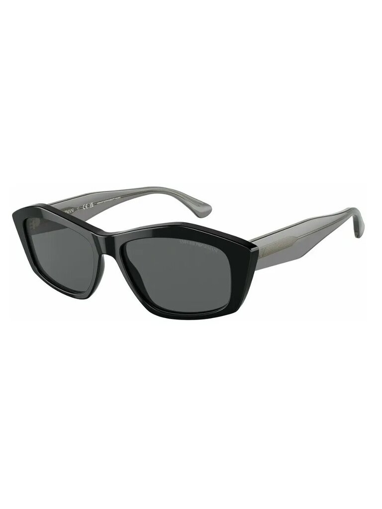 Saulesbrilles Emporio Amani Square Shiny Melns/Pelēks 500021422 cena un informācija | Saulesbrilles sievietēm | 220.lv