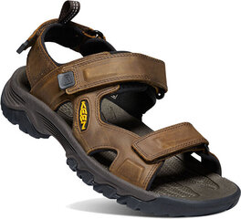 KEEN Vīriešu sandales TARGHEE III OPEN TOE SANDAL 1022423 bizon / mulča цена и информация | Мужские шлепанцы, босоножки | 220.lv