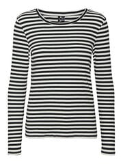 Sieviešu t-krekls VMNATASHA Slim Fit 10268961 Snow White BLACK cena un informācija | T-krekli sievietēm | 220.lv