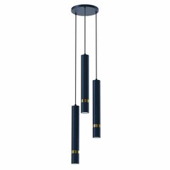 Milagro piekaramā lampa Joker Navy blue/gold cena un informācija | Lustras | 220.lv