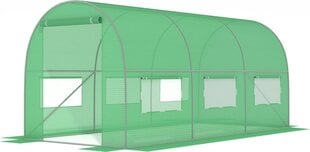 Siltumnīca zaļa ar logiem 3x2x2 m cena un informācija | Siltumnīcas | 220.lv