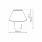 Milagro galda lampa Fifi цена и информация | Galda lampas | 220.lv