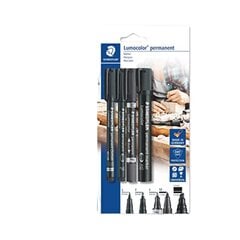 Постоянные маркеры Staedtler Lumocolor, 4 шт. Пакет 4 ПК. цена и информация | Письменные принадлежности | 220.lv