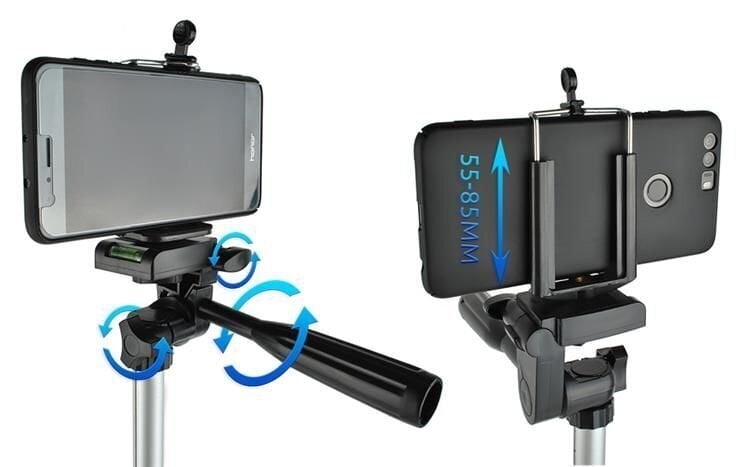 Statīvs tālruņa kamerai. Tālvadības pults Selfie Bluetooth cena un informācija | Mobilo telefonu aksesuāri | 220.lv