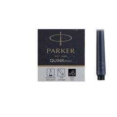 Чернильные капсулы Parker, короткие, 6 штук, Black Pack 2 ПК. цена и информация | Письменные принадлежности | 220.lv