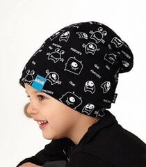 AJS детская шапка GANG 346137 01, черный 346137*01-48/50 цена и информация | Шапки, перчатки, шарфы для мальчиков | 220.lv