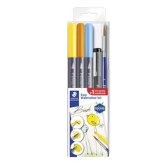 Creative Set Staedtler 3001 STB5-1, 3 цветовых маркера, ручка и кисточка 4 ПК. цена и информация | Письменные принадлежности | 220.lv