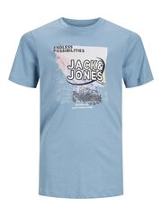 Jack & Jones детская футболка 12234450*01, голубой 5715368821543 цена и информация | Рубашки для мальчиков | 220.lv