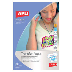 Фото бумага Apli Transfer, A4, 10 листов цена и информация | Тетради и бумажные товары | 220.lv