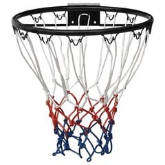 vidaXL basketbola grozs, melns, 39 cm, tērauds цена и информация | Другие баскетбольные товары | 220.lv