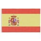 vidaXL Spānijas karogs un masts, 6,23 m, alumīnijs cena un informācija | Karogi un aksesuāri | 220.lv