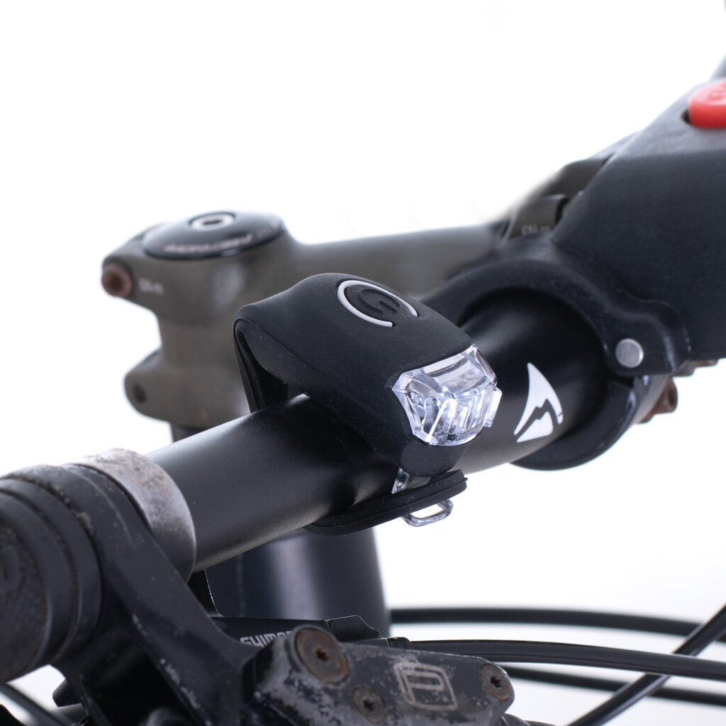 L-BRNO LED velosipēda lukturis priekšējais aizmugurējais 2gab цена и информация | Velo lukturi un atstarotāji | 220.lv