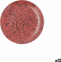 Šķīvis Ariane Oxide Keramika Sarkans (Ø 21 cm) (12 gb.) cena un informācija | Trauki, šķīvji, pusdienu servīzes | 220.lv