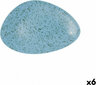 Šķīvis Ariane Oxide Trijstūra motīvi Keramika Zils (Ø 29 cm) (6 gb.) cena un informācija | Trauki, šķīvji, pusdienu servīzes | 220.lv