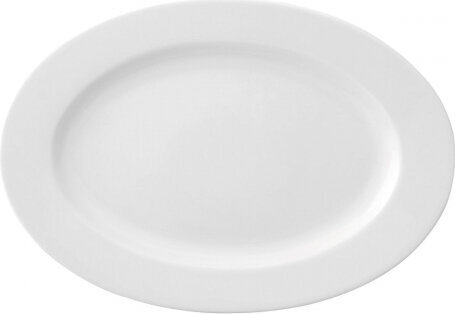 Šķīvis Ariane Prime Ovāls Keramika Balts (32 x 25 cm) (6 gb.) цена и информация | Trauki, šķīvji, pusdienu servīzes | 220.lv