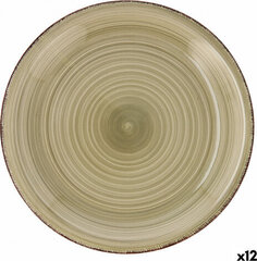 Šķīvis Quid Natura Vita Keramika Zaļš (Ø 27 cm) (12 gb.) cena un informācija | Trauki, šķīvji, pusdienu servīzes | 220.lv