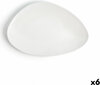 Šķīvis Ariane Antracita Trijstūra motīvi Keramika Balts (Ø 29 cm) (6 gb.) cena un informācija | Trauki, šķīvji, pusdienu servīzes | 220.lv