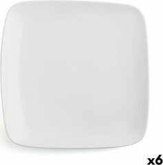 Плоская тарелка Ariane Vital Квадратный Керамика Белый (30 x 22 cm) (6 штук) цена и информация | Посуда, тарелки, обеденные сервизы | 220.lv