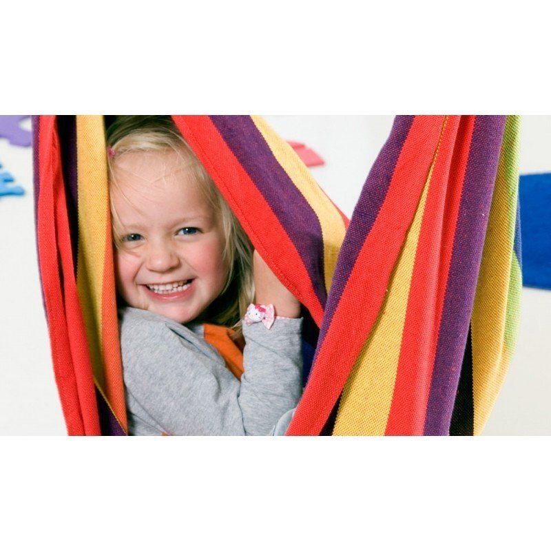 Bērnu šūpuļtīkls Amazonas Kid's Relax Rainbow, krāsains cena un informācija | Šūpuļtīkli | 220.lv