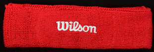 Galvas saite Wilson Red WR5600190 cena un informācija | Āra tenisa preces | 220.lv
