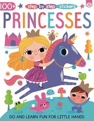 Step by Step Stickers Princesses цена и информация | Книги для малышей | 220.lv