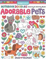 Notebook Doodles Adorable Pets: Coloring & Activity Book цена и информация | Книги для малышей | 220.lv