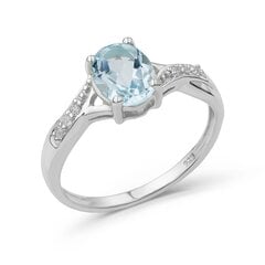 Серебряное (925) кольцо с драгоценными камнями, код ah5665-2 AH5665-2EU-57 цена и информация | Кольца | 220.lv