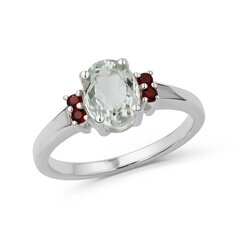 Серебряное (925) кольцо с драгоценными камнями, код ah5456-354 AH5456-354EU-57 цена и информация | Кольца | 220.lv