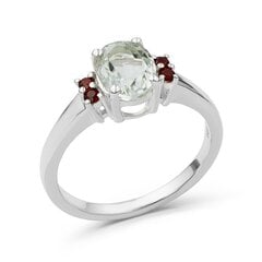 Серебряное (925) кольцо с драгоценными камнями, код ah5456-354 AH5456-354EU-57 цена и информация | Кольца | 220.lv