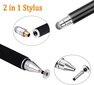 Mixoo Precision Disc Stylus Touch Pen Stylus 2 vienā kapacitatīvā skārienekrāna pildspalva, kas ir saderīga ar viedtālruņiem un planšetdatoriem (melns + zils) cena un informācija | Citi aksesuāri planšetēm un e-grāmatām | 220.lv