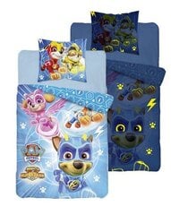 Glow in the dark gultas veļas komplekts 160x200 PAW PATROL cena un informācija | Bērnu gultas veļa | 220.lv