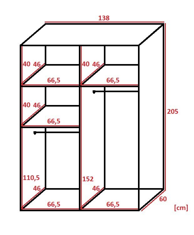 Skapis KIEM90G cena un informācija | Skapji | 220.lv