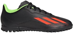 Футбольные бутсы Adidas X Speedportal. 4 Tf J Black GW8511 GW8511/3 цена и информация | Футбольные бутсы Adidas Nemeziz 19.4 In J, зеленые | 220.lv