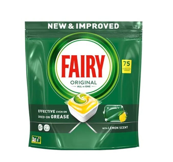 Fairy Original Viss Vienā Tabletes Trauku Mašīnai Lemon, 75 Tabletes цена и информация | Trauku mazgāšanas līdzekļi | 220.lv