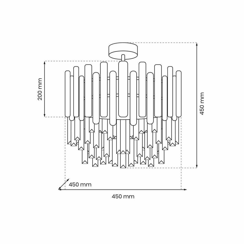 Griestu lampa Aspen Gold ML8810 цена и информация | Griestu lampas | 220.lv