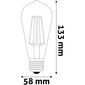 LED lampa Avide 7W E27 ST57 Filament cena un informācija | Spuldzes | 220.lv