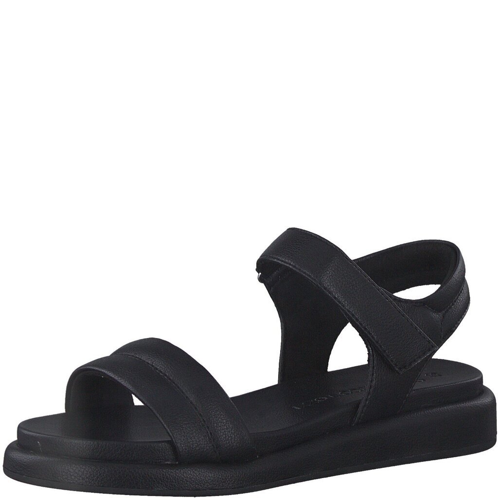 Marco Tozzi sieviešu sandales 2-28402 02*20, melns 2-28402*02-042 cena un informācija | Sieviešu sandales | 220.lv