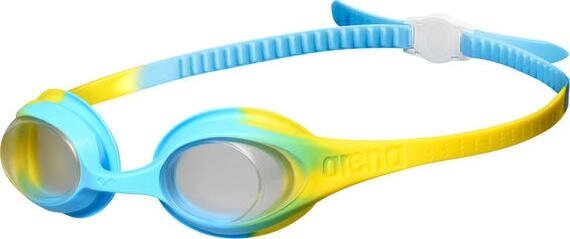 Bērnu peldēšanas brilles Arena Spider Kids, zili dzeltenas cena un informācija | Peldēšanas brilles | 220.lv