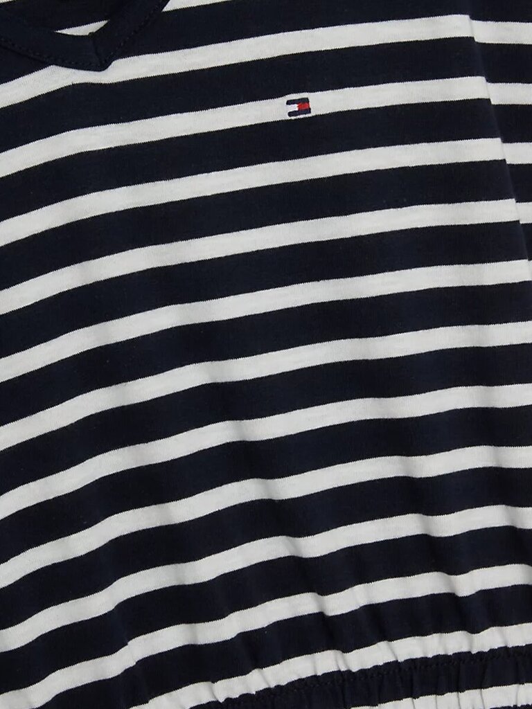 Svītraina kleita Tommy Hilfiger Breton Stripe V-Neck Desert Sky 540125139 цена и информация | Kleitas meitenēm | 220.lv